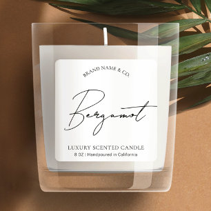Étiquette de produit pour bougie professionnelle s