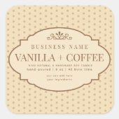 Étiquette de produit pour bougie victorienne Vinta (Devant)