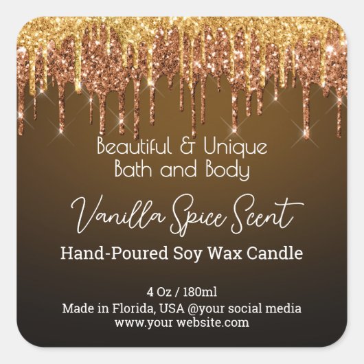 Étiquette de produit pour Bouteille en Verre avec  (Devant)