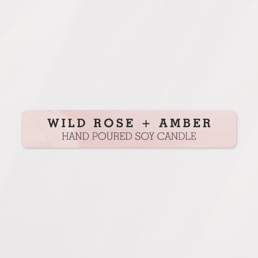 Étiquette de produit pour chandelle noire et blanc (Design 1)