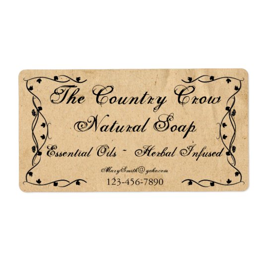 Étiquette de produit primitif (Devant)