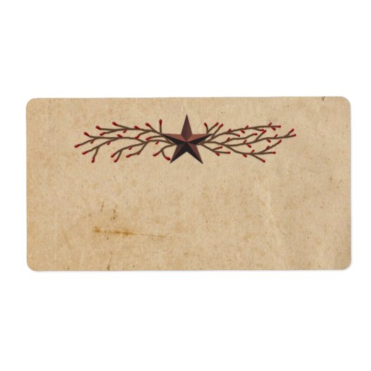 Étiquette de produit Primitive Star (Devant)