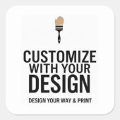 Étiquette de produit promotionnel 3x3" personnalis (Devant)