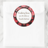 Étiquette de produit rond de Noël à la sauce de ca (Sac)