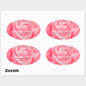 Étiquette de produit Rose Rose Rouge Palm Feuilles (Feuille)