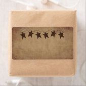 Étiquette de produit Rusty Stars (En situation)