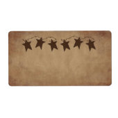 Étiquette de produit Rusty Stars (Devant)