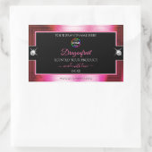 Étiquette de produit Smart Black Shiny Crimson Pin (Sac)