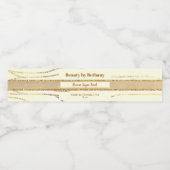 Étiquette de produit Spa de feuille d'or moderne (Étiquettes simples)