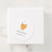 étiquette de produit tricot pour petite entreprise (En situation)