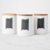 Étiquette de produit Turquoise  de cadre de Partie (Bouteilles)