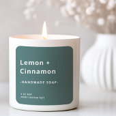 Étiquette de produit vert pin poussiéreux carré mo