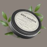 Étiquette de produit vintage Retro Typographie<br><div class="desc">Design minimaliste et vintage de typographie pour étiquettes de produits personnalisés. Sélectionnez l'option "" Modifier à l'aide de l'outil de conception" pour l'customiser davantage. *modification recommandée à l'aide de l'ordinateur</div>
