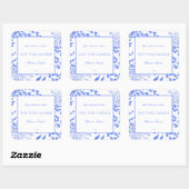 Étiquette de produit Watercolor Blue Mediterranean (Feuille)