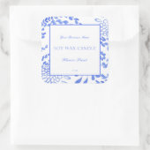 Étiquette de produit Watercolor Blue Mediterranean (Sac)