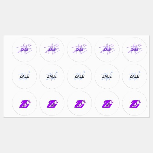 Étiquette de produit Zale (Feuille)