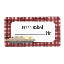 Étiquette de produits à tarte fraîche
