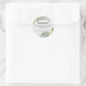 Étiquette de produits biologiques naturels (Sac)