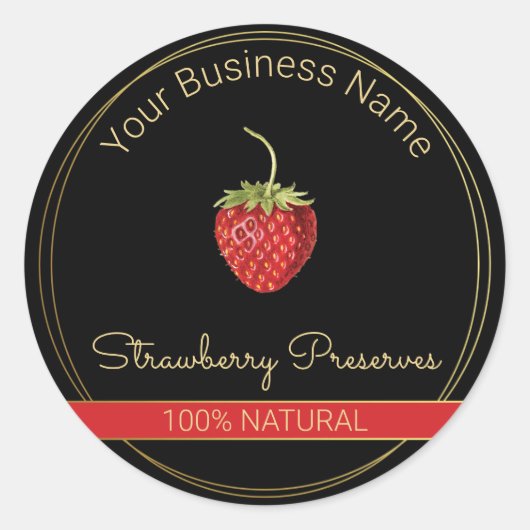 Étiquette de produits Black & Gold (Devant)