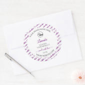 Étiquette de produits Cloud blanc et violet Ajoute (Enveloppe)