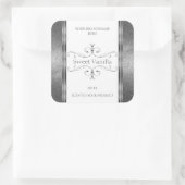 Étiquette de produits d'argent blanc Parties scint (Sac)
