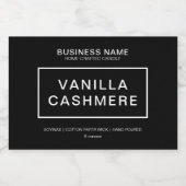 Étiquette de produits de bougie moderne (Étiquettes simples)