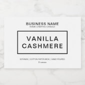 Étiquette de produits de bougie moderne (Étiquettes simples)