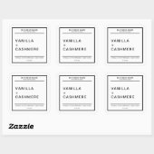 Étiquette de produits de bougie moderne (Feuille)