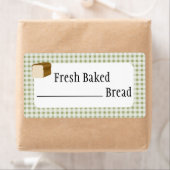 Étiquette de produits de pain frais (En situation)