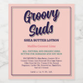 Étiquette de produits d'entreprise Cool de typogra (Étiquettes simples)