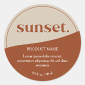 Étiquette de produits Logo Moderne (Devant)