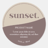 Étiquette de produits Logo Moderne (Devant)