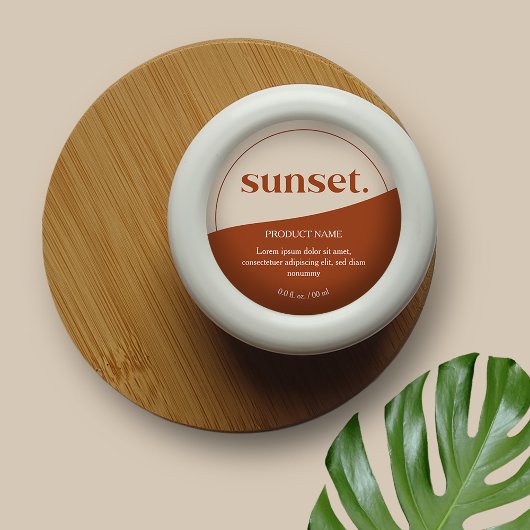 Étiquette de produits Logo Moderne