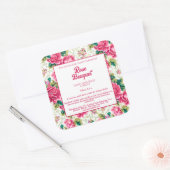 Étiquette de produits rose de savon floral (Enveloppe)