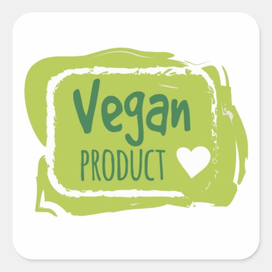 Étiquette de produits Vegan (Devant)