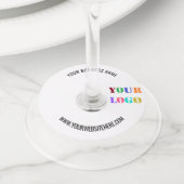 Étiquette de promotion du texte du logo de l'entre (De près)