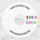 Étiquette de promotion du texte du logo de l'entre (Dos)