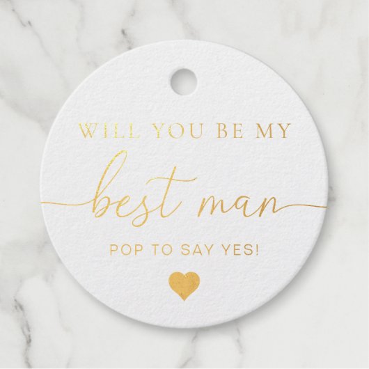 Étiquette de proposition de témoin de mariage en d (Devant)