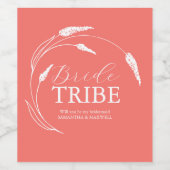 Étiquette de proposition Peach Bridesmaid (Étiquettes simples)