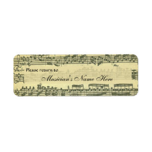 Étiquette de propriété de Bach Partita