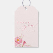 Étiquette de Prosecco Fleurs de Pétale Rose Or pou (Dos)