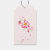 Étiquette de Prosecco Fleurs Roses Or pour Mariage (Dos)