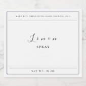 Étiquette de pulvérisation de lin (Étiquettes simples)