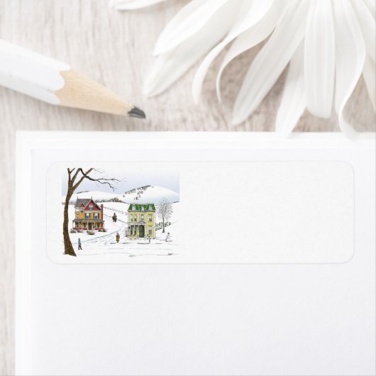 Étiquette de quartier d'hiver (En situation)