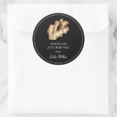 Étiquette de racine de gingembre faite maison rien (Sac)