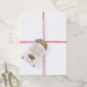 Étiquette de recette de pot-pourri de Noël fait ma (Avec de la ficelle)