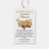 Étiquette de recette de pot-pourri de Noël fait ma (Devant)