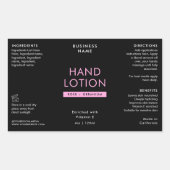 Étiquette de recouvrement de bouteilles cosmétique (Devant)