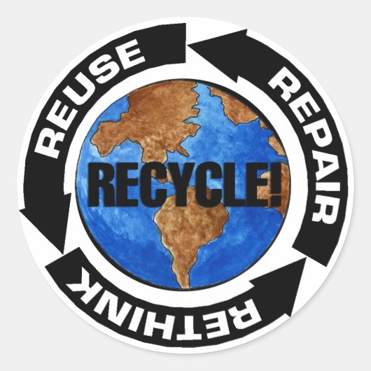 Étiquette de recyclage (Devant)