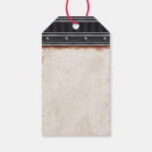 Étiquette de remerciement avec grille métallique e (Dos)